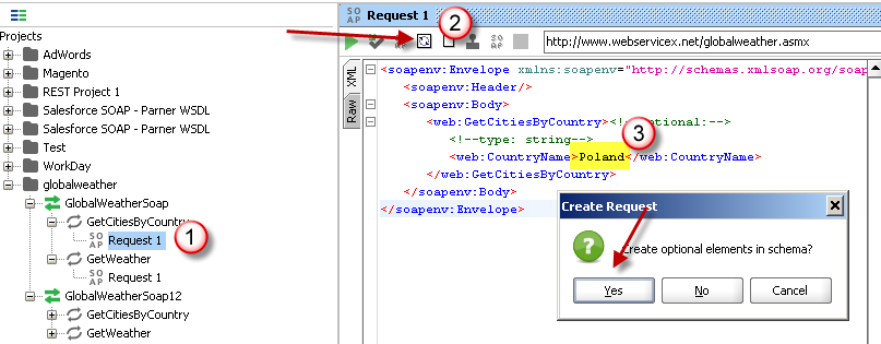 Create SOAP Request XML (With Optional Parameters)
