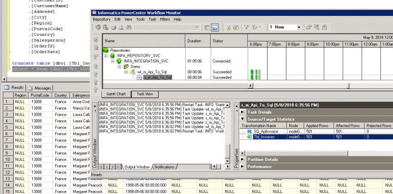 Loading JSON data to SQL Table in Informatica (Import Google BigQuery / REST API / JSON Files)
