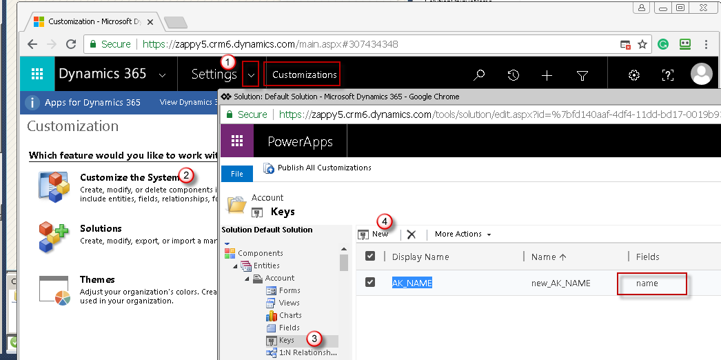 Create Alternate Key for Dynamics CRM / Dataverse Online Table (Useful for Update or Upsert Operation)