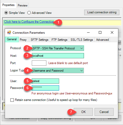 Create FTP/SFTP Storage Connection
