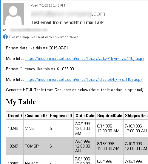 SSIS Send HTML Email Task SSIS Send HTML Email Task